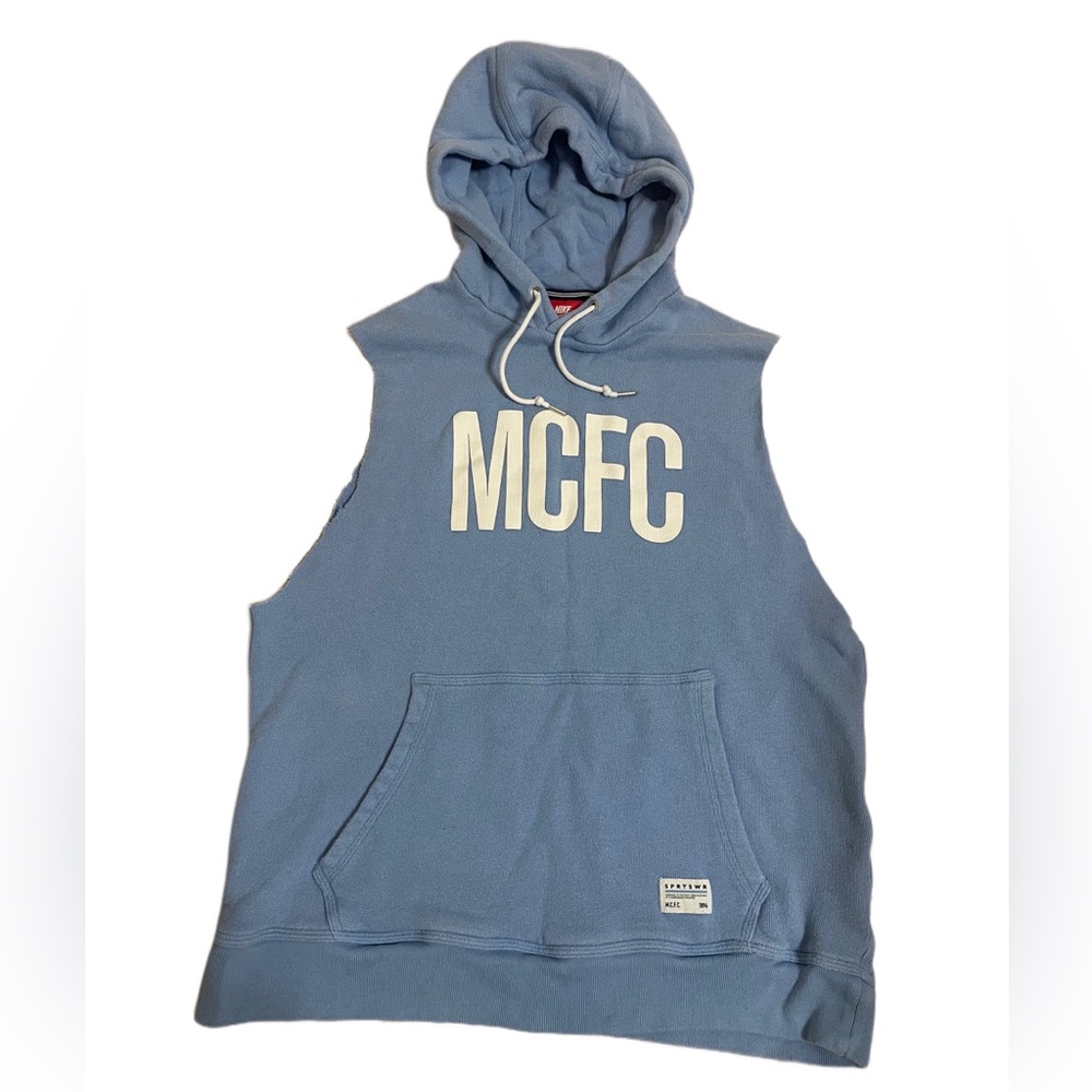 Nike Manchester City Sleeveless hoodie blue size M